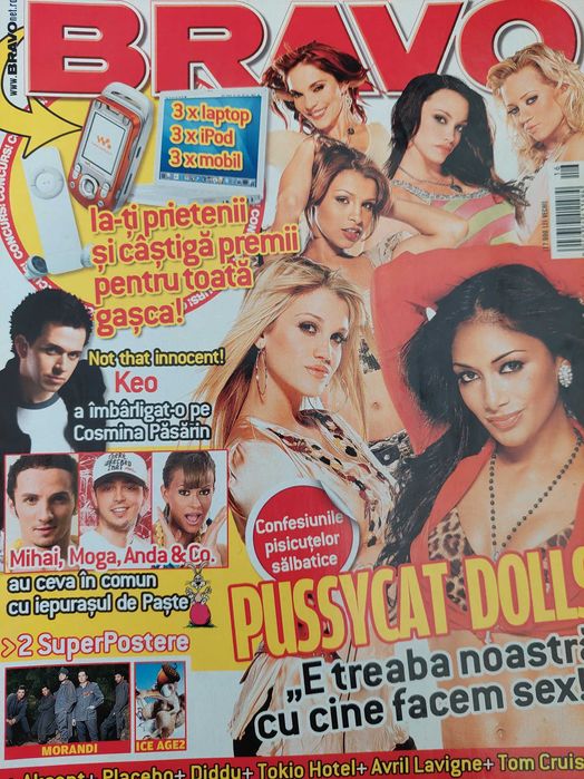 Revista Bravo cu Pussycat Dolls pe coperta 8 / 2006