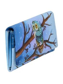 Ръчно рисуван кожен портфейл NIARVI