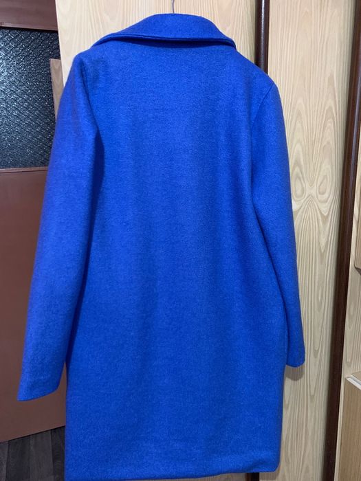 Дамско палто в син цвят