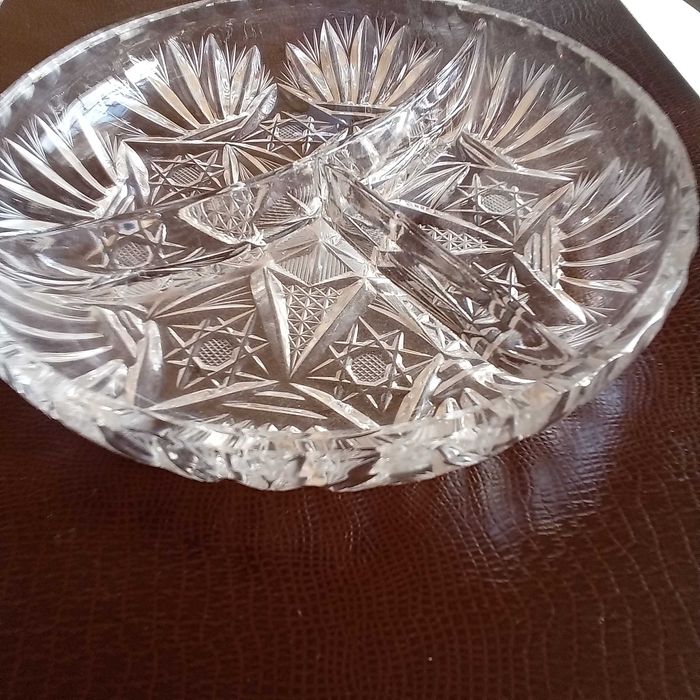 Ордевър от кристално стъкло, Чехословакия, 1980 г