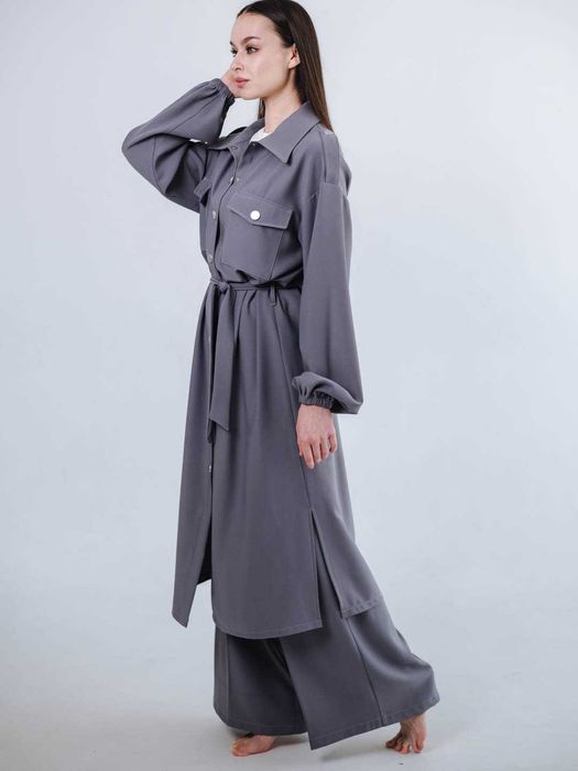 Женское платье-рубашка, с поясом от SHEMESH