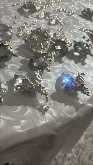 Люстра хрустальна 8 рожкова