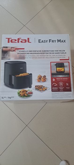 Friteuza cu aer cald Tefal Easy Fry Max EY245310, capacitate 5L, 1500