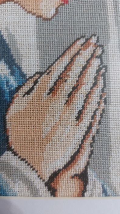 Goblen cusut manual cu punct mic