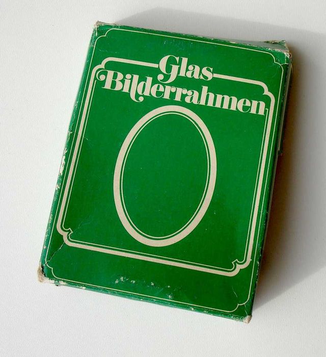 Стъклена фоторамка с елипсовидна форма