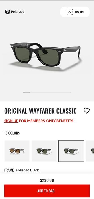 Очки RayBan Classic Wayfarer
