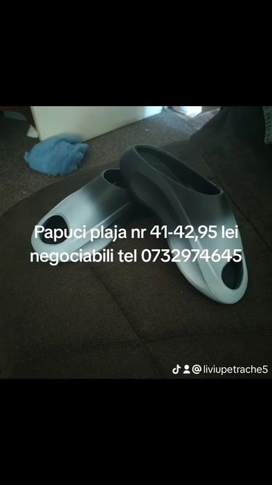 Papuci plaje mărimea 41 -42,foarte comozi din spuma talpa groasa