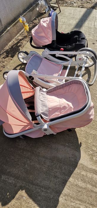 Vand Carucior fete Visoli Pink 3 in 1