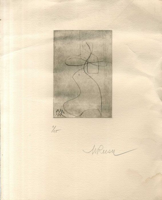 Mihai RUSU (1925-2013) Gravuri Grafica Grafician Roman Gravura anii 90