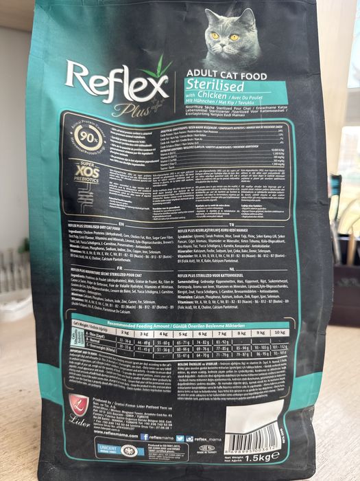 Сухой кошачий корм, Reflex