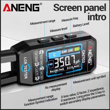ANENG GN703 интелигентни пинсети LCR трстер.