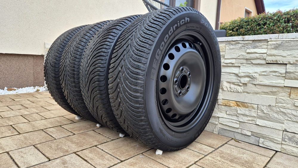 4 jante 5×108 R16 originale Ford cu anvelope profil 6 mm M+S an 2021