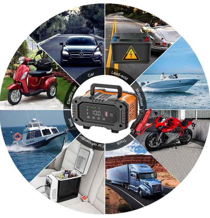NEXPEAK NC202 10-Amp зарядно устройство за батерии 12V 24V LiFePO4 оловно-киселинни 8-степенно