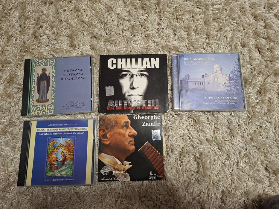 Lot 5 CD-uri de Colecție – Gheorghe Zamfir, Florin Chilian și Muzică S