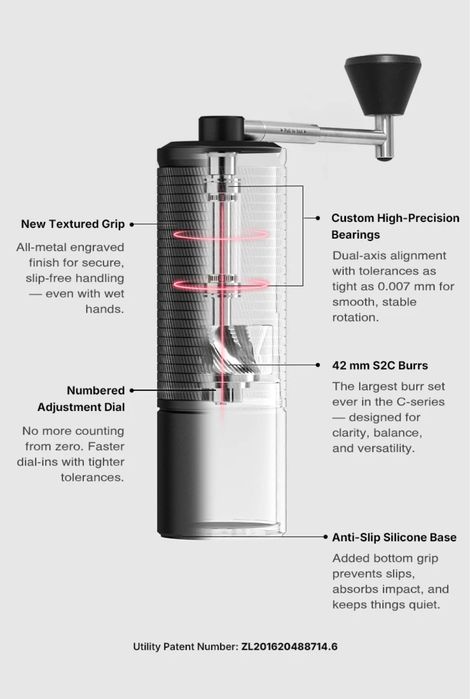 Ручной кофемолка  Timemore 5C ESP PRO