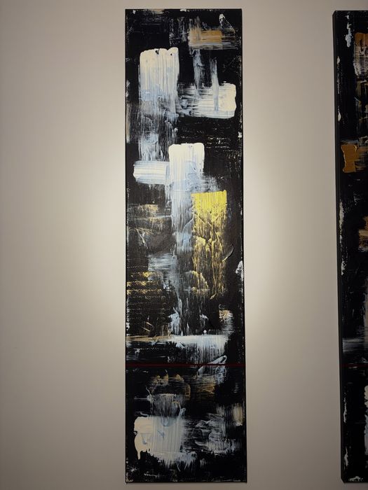 WHY – triptic abstract acrilic pe pânză