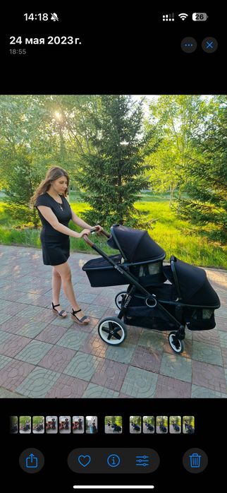 Детская коляска для двойни
