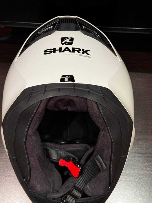 Каска за мотор L размер SHARK D-SKWAL 2 WHITE AZUR Моторна екипировка