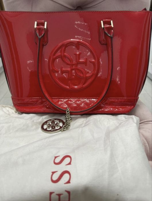 Geanta Guess rosie lucioasa