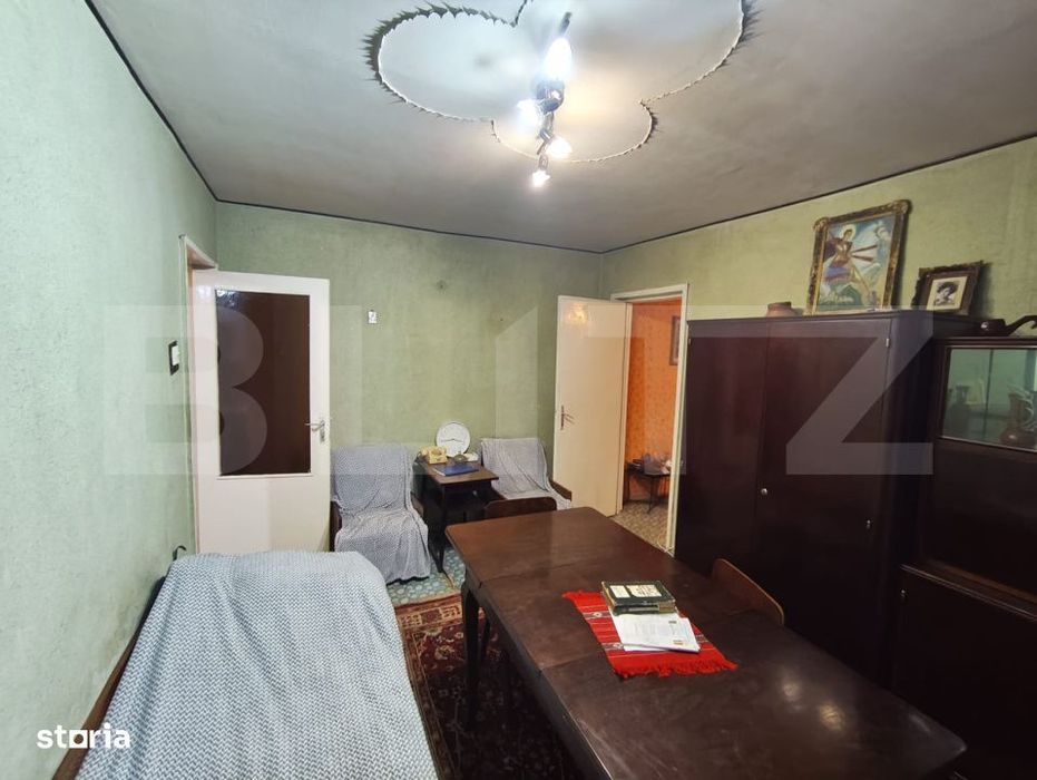 Apartament 3 camere la etajul 1 renovabil in Nufarul