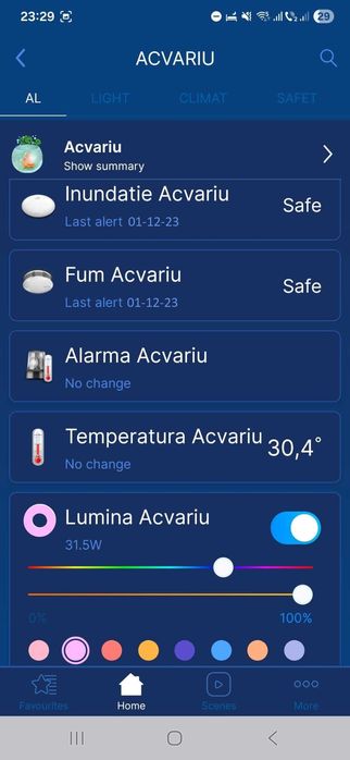 KIT SMART HOME Fibaro HC2 | Z-Wave | Centrala Sistem Casa Inteligenta | +33 Senzori alarma, fum, apa, miscare, lumina, usa/fereastra