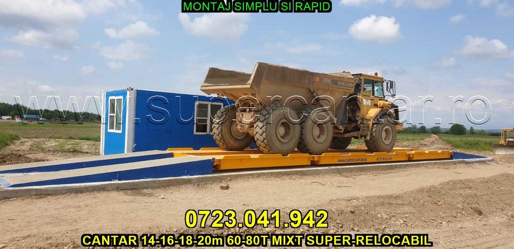 Cantar auto pod bascula 40t-60t 14,15,16 sau 18m Nou Metal Leasing