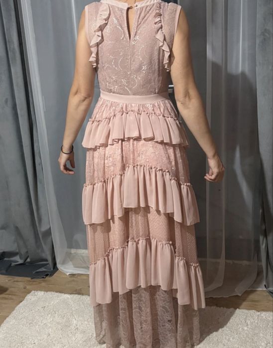Rochie roz bufantă