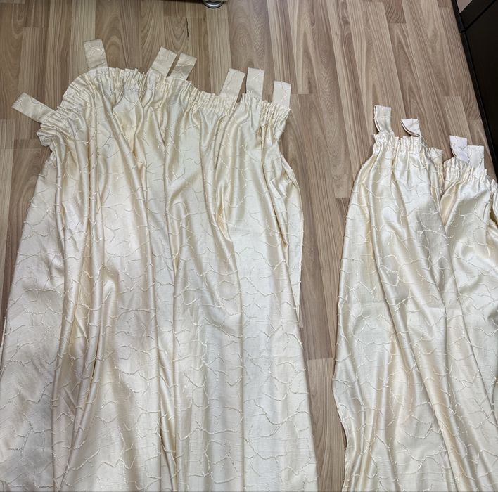 Draperie crem din doua piese