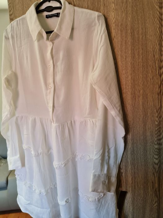 Rochie alba lejera de vara pentru fete !