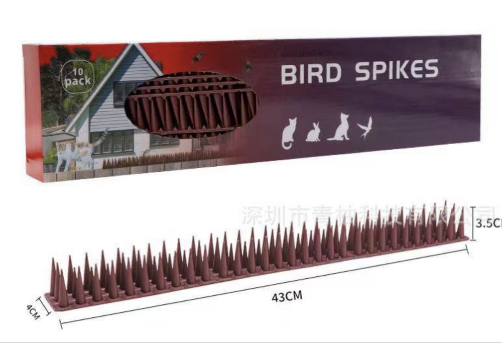 Шипы противоприсадные от птиц - защита крыш, карнизов, балконов, оград