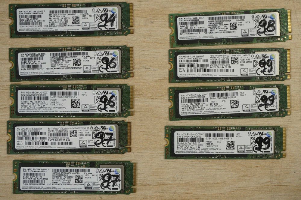 512GB Nvme SSD m.2 Samsung PM981 OEM - gen3 3000/1800mbs 500GB/ вкл. ДДС