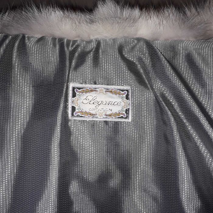 Haina blana vulpe argintie ELEGANCE CREATION
