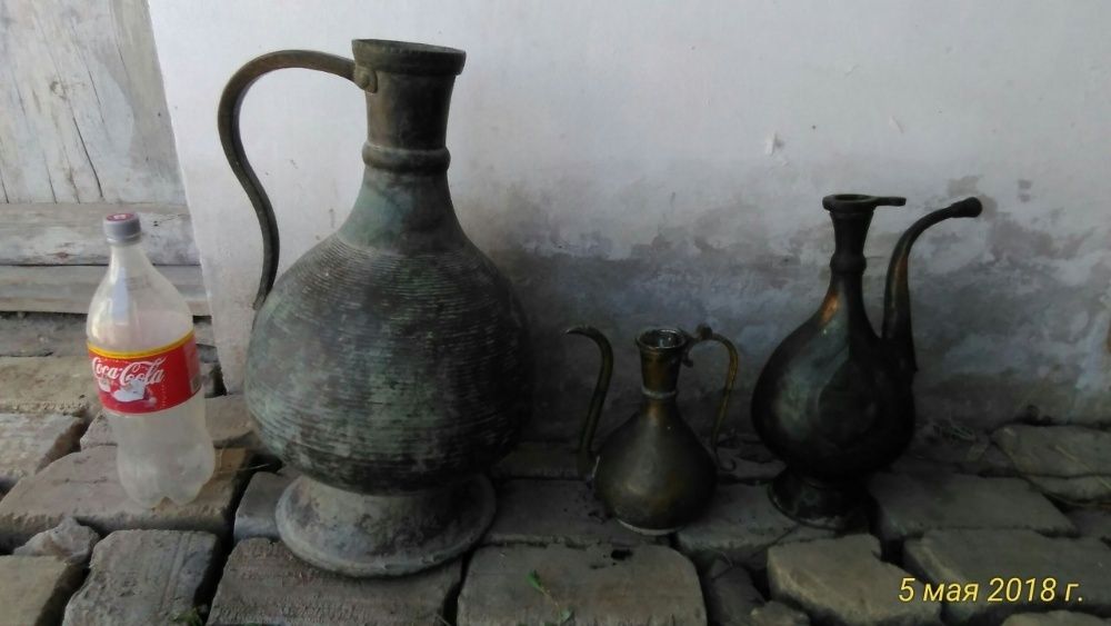 Антиквариат 100-летный човгум из чистой меди работа Хивинских мастеров