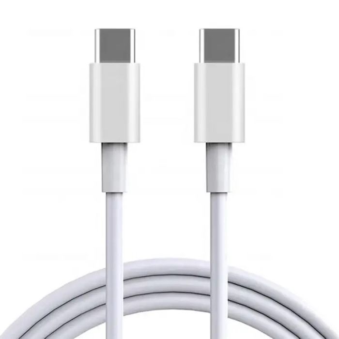 Cablu Usb - Type C / Type C - Type C Fast Charger Alb Negru