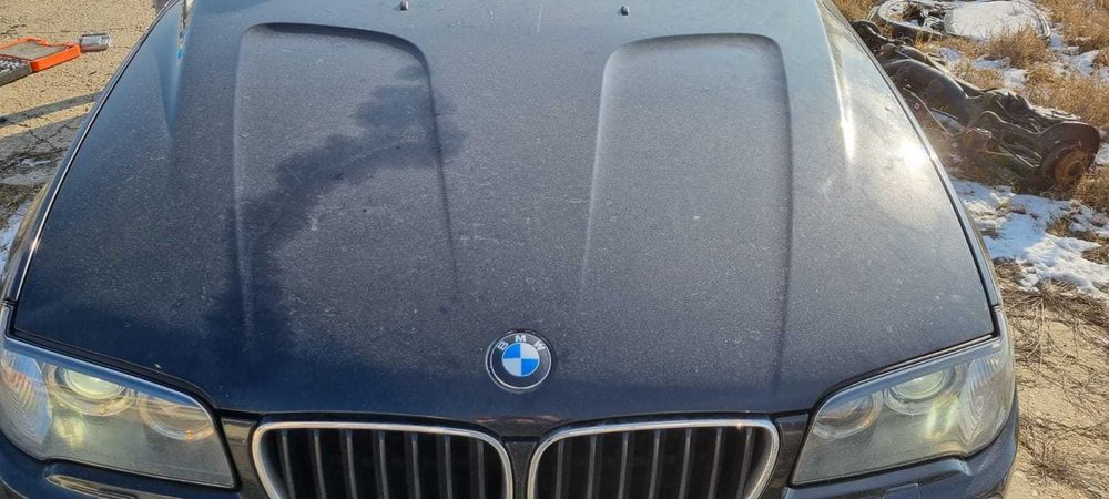 Usa aripa capota haion bara BMW X3 E83 lci black sapphire metallic 475