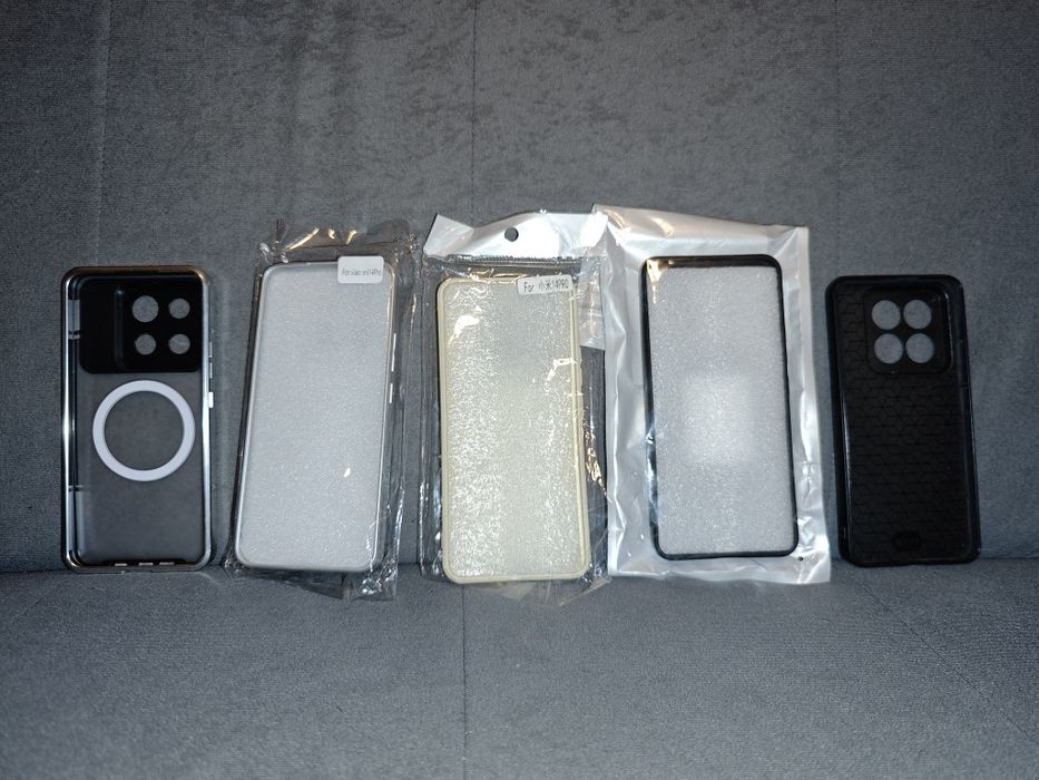 Pachet 5 huse protecție Xiaomi 14 pro NOI, transport inclus