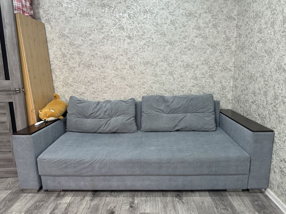 Диван 45х230х105 см темно-серый