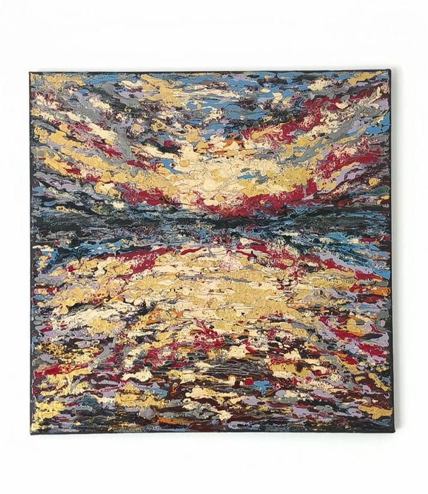 Vând Tablou abstract, pictat manual,, 40/40cm. Lichidare colecție.