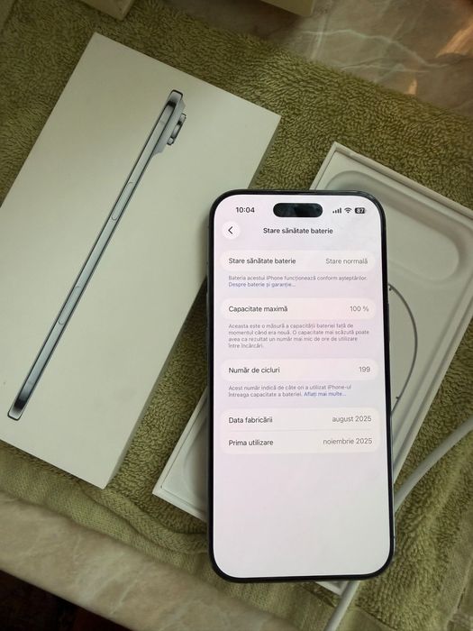 Iphone 17 Air 256 GB,Ca Nou,garanție eMag 20 luni