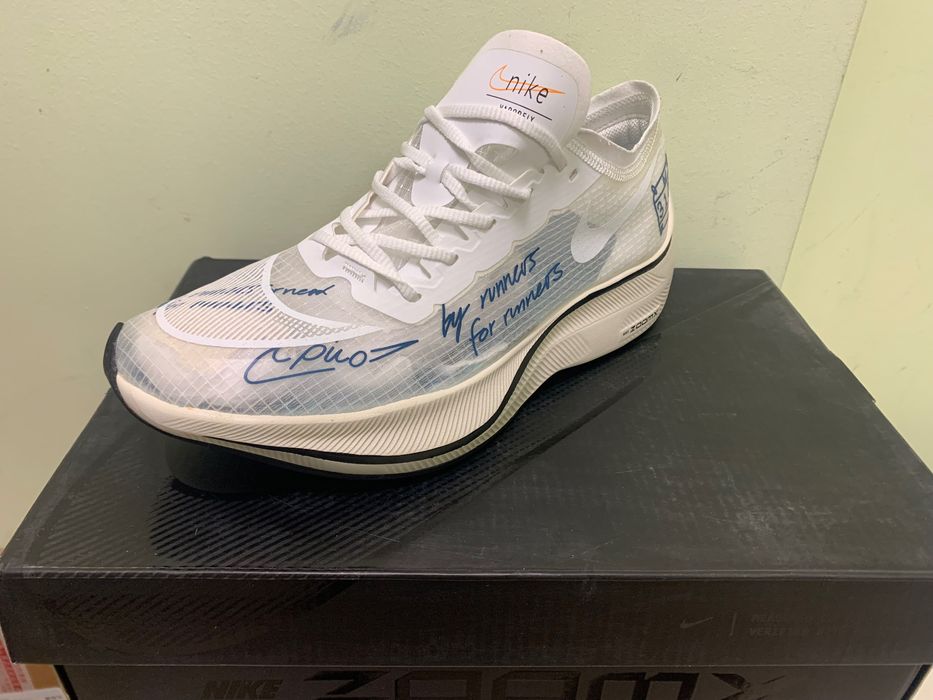 Нови мъжки маратонки Nike ZoomX Vaporfly Next% Blue Ribbon номер 41