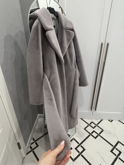 Шуба эко мех с шерстяным подкладом