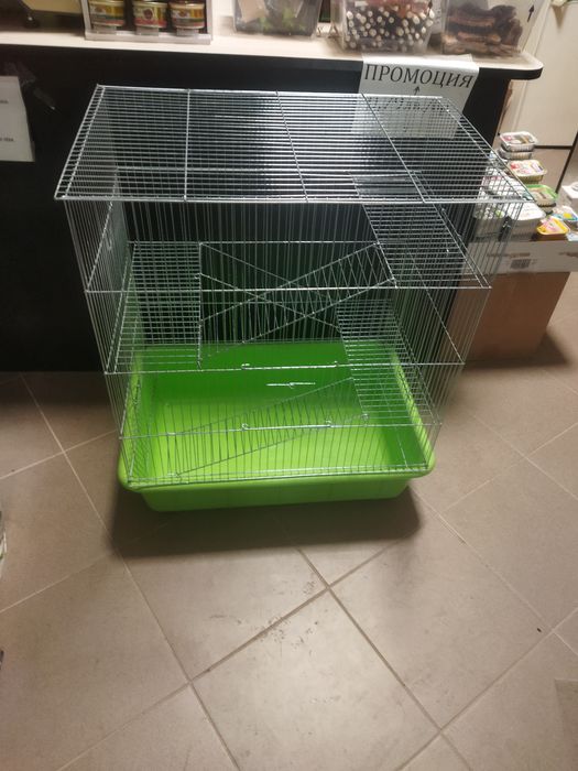 Голяма клетка за гризачи (чинчила,плъх,порче,катерица) р-р:73×63×43