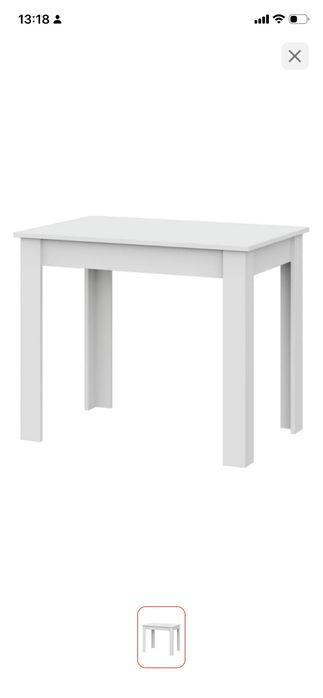 Стол обеденный белый