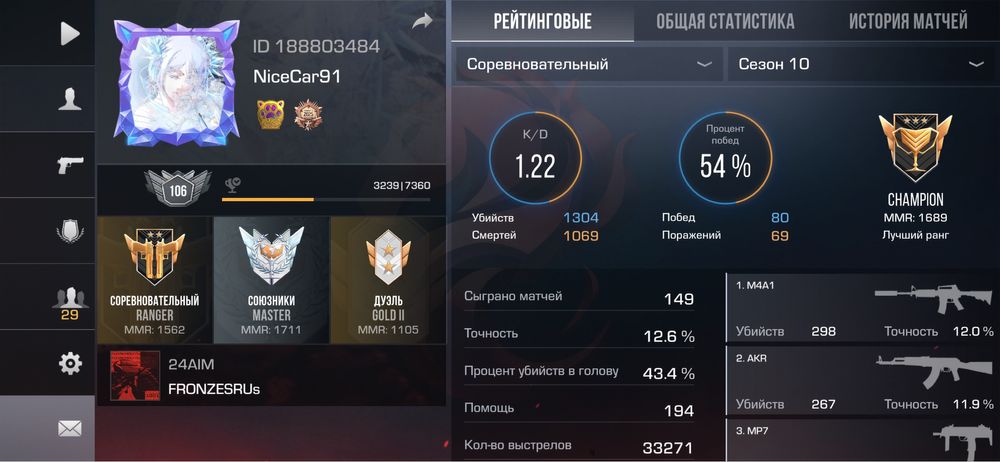 Аккаунт в стандофф 2