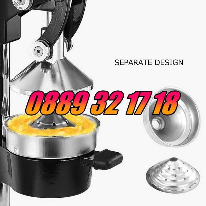 Професионална ръчна цитрус преса, машина за фреш от нар, цитруспреса