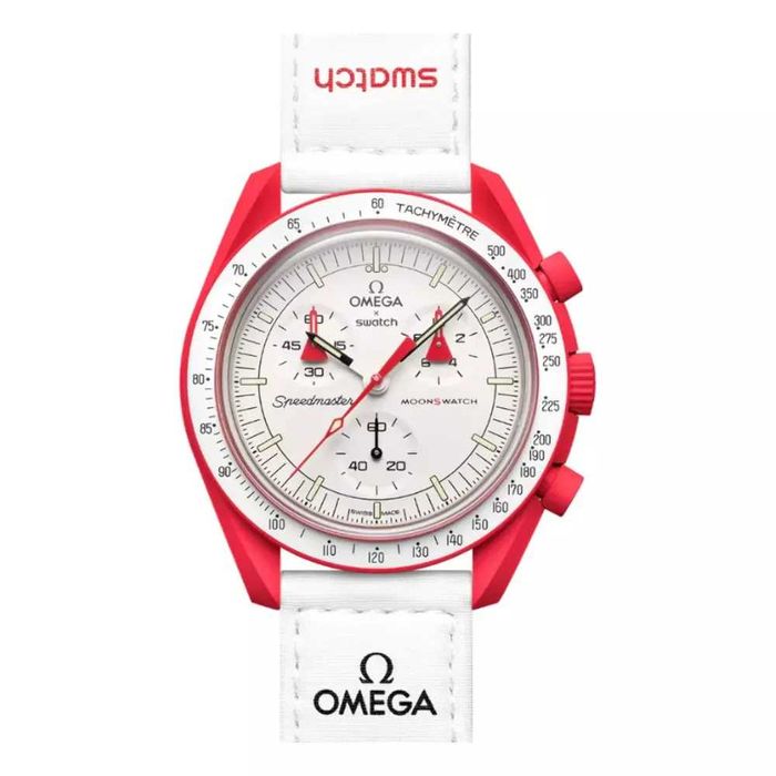 Ceas SWATCH X OMEGA MISSION TO MARS Chronograf Superb Nou 2025 !!