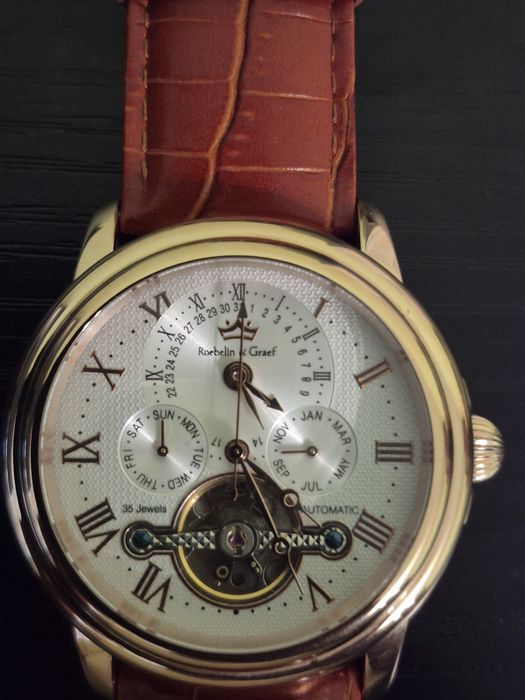 Vand Ceas barbatesc automatic RUEBELIN &GRAEF dual taim ,nou,nefolisit