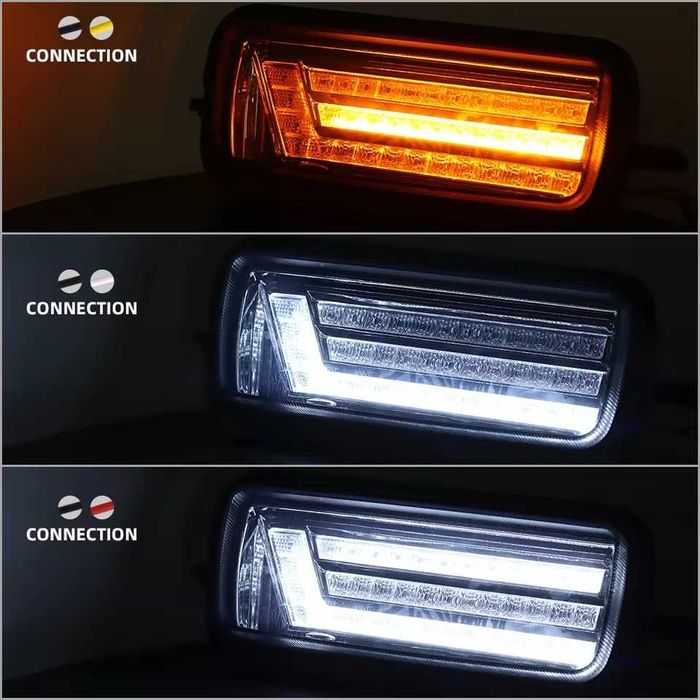 НОВИ 2 БРОЯ LED Диодни Тунинг  Мигачи Габарити Надфарници за Lada Niva