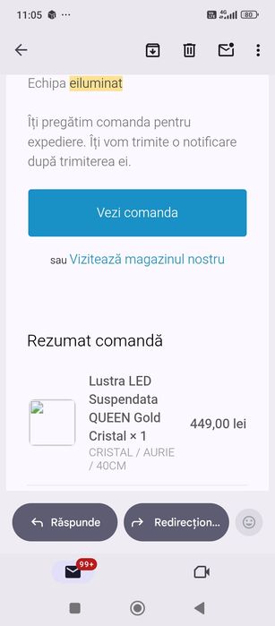 Listră led  nouă