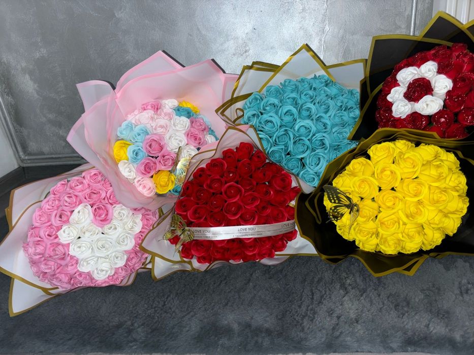 Buchete de trandafiri de sapun de 101